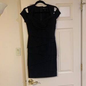 NWOT White House Black Market Cold Shoulder Lined Sheath Dress sz 8